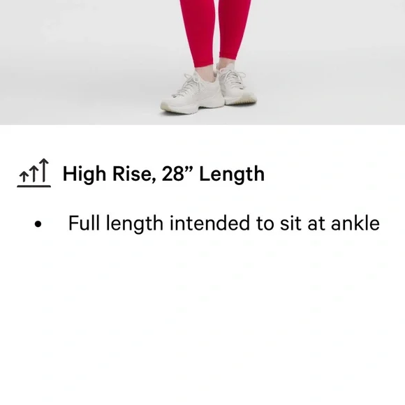 WUNDER TRAIN HR TIGHT 28” - Magenta Smoke MGTS - Sz 10 - NWT Lululemon Tall Long